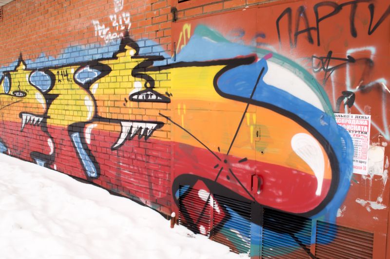 Colorful Brick Murals